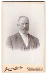 Photograph James Aurig, Dresden, Hainstrasse 14, elderly commoner with together