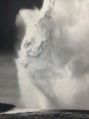 LARGE PHOTO Old Faitful Geyser BY ANSEL ADAMS 1988 25” x30”