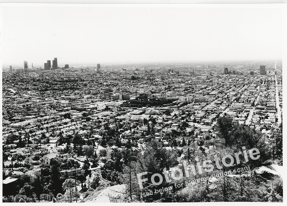 orig. Photo Los Angeles Panoramic City View 1960s Skyline California USA Photo