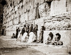 Felix Bonfils Photo, Jews at the Western Wall, 1870s