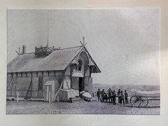 Huge Nantucket Island Life Saving Station Historical Photograph Vintage Repro