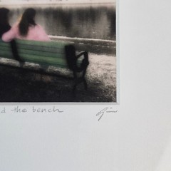 Gina Kvenlog Calderone Behind the Bench Handpainted Photomontage Signed 33/50