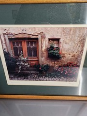 Alan Klug Art Photograph Fleurie France House Garden Signed Frame 24″ x 27″
