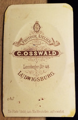 Soldier in Uniform Regiment No. 12 / Circa 1870s CDV C. Osswald Ludwigsburg