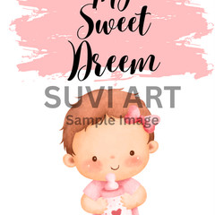 Photo Digital Product Wallpaper Image My Sweet Dream baby Picture A-247