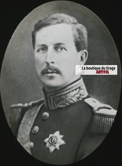 Albert I Of Belgium, Photo Glass Plaque, Black & White, Positive 8.5×10 Cm