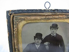 Beautiful old daguerreotype / photograph 19th century Half Case 9.5 x 8.3 cm 08453