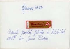 Harald Juhnke at Jane Tilden in Kitzbühel color photo from her estate – 13x9cm