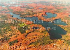 Plum Lake, Vilas County, Wisconsin Aerial View. Photograph. Frame Optional.