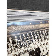 Catholic school graduation photo 1920s Priest Class Diploma 10×8″ w/ frame