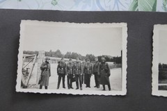 8x Photo Album Sheet 1942 Eibau WWII Soldiers Czech Republic Milovice Military BG