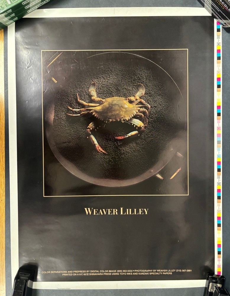 Weaver Lilley Photography Poster Crab Food Photography Print
