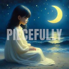 The Girl and Her Moon #005 AI Digital Art Image w/ Abstract Riddle Philosophy