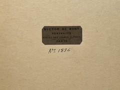 Portait D’A Female Photograph Victor De Bont Paris Vintage Analog c1925