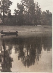 Original EDWARD CURTIS Kutenai Camp NATIVE AMERICAN Canoe & Teepee Photogravure