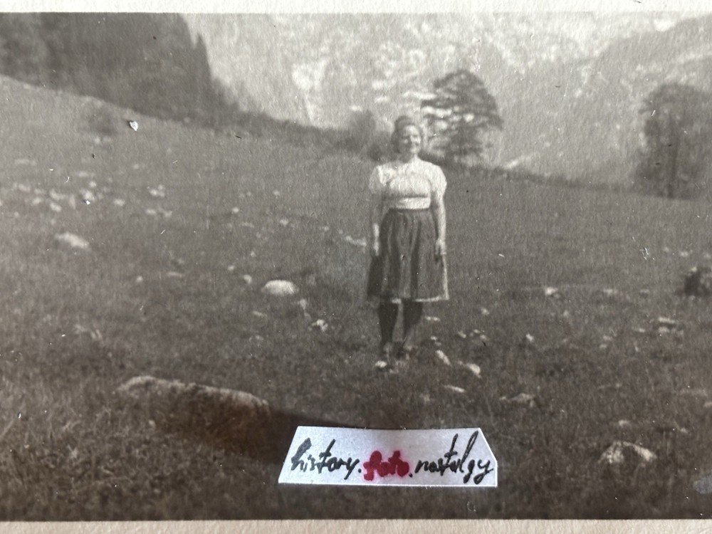 ❤️Set 2 photos 1943 Obersee Upper Bavaria beautiful women BDM maid costume costumes 5×8