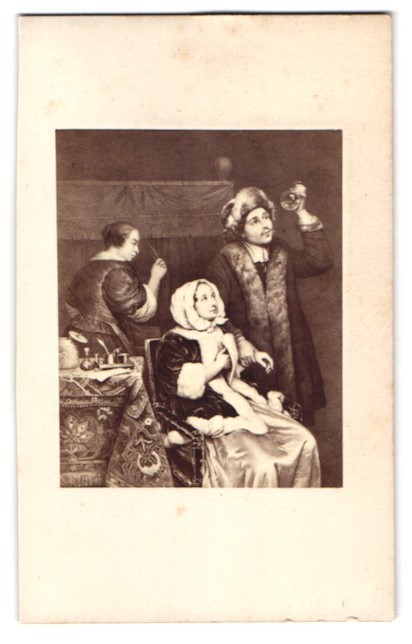 Photograph Dresden, painting: The Boy and the Doctor after C, Netscher
