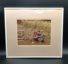 Bill Coleman Amish No 265 «Little Mothers» Framed Photograph Signed 9″ x 6.75″