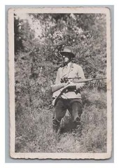 Hunter with Rifle and Fehrnglas – ‘My Dad 1942’ – Vintage Photo 1940s