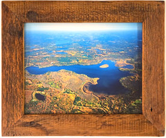 Clam Lake, Siren, Burnett County, Wisconsin Overhead Photograph. Frame Optional.
