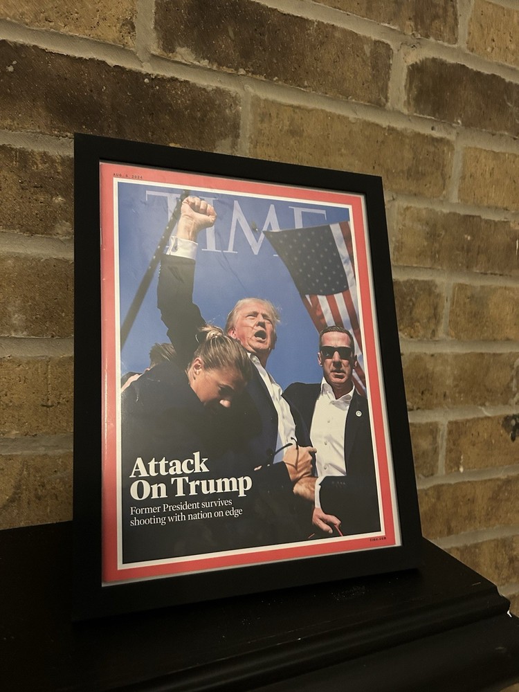 TIME Magazine – 08.05.24 : Assassination Attempt on Trump 2024, PRINT + FRAME