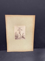 Curiosa Albumen Photograph Engraving François Boucher A. Calavas Paris 1875