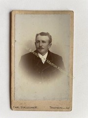 Photograph C. Stallechner, Trostberg, b.d. Parish Church, View Traunstein CDV