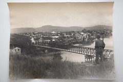 Vintage Indochina Military Landscape Photo 30x40CM Circa 1950