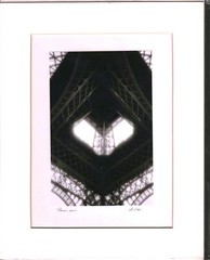 Circa 2001 Mounted Photograph Eiffel Tower Paris France 4×6″ on 8×10″ Mat