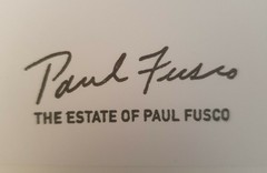 PAUL FUSCO – ESTATE STAMPED PHOTO – MAGNUM SQUARE PRINT LIMITED EDITION