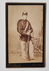 Great CDV Photo – German Soldier in Full Equipment & Rifle Cologne Circa 1900