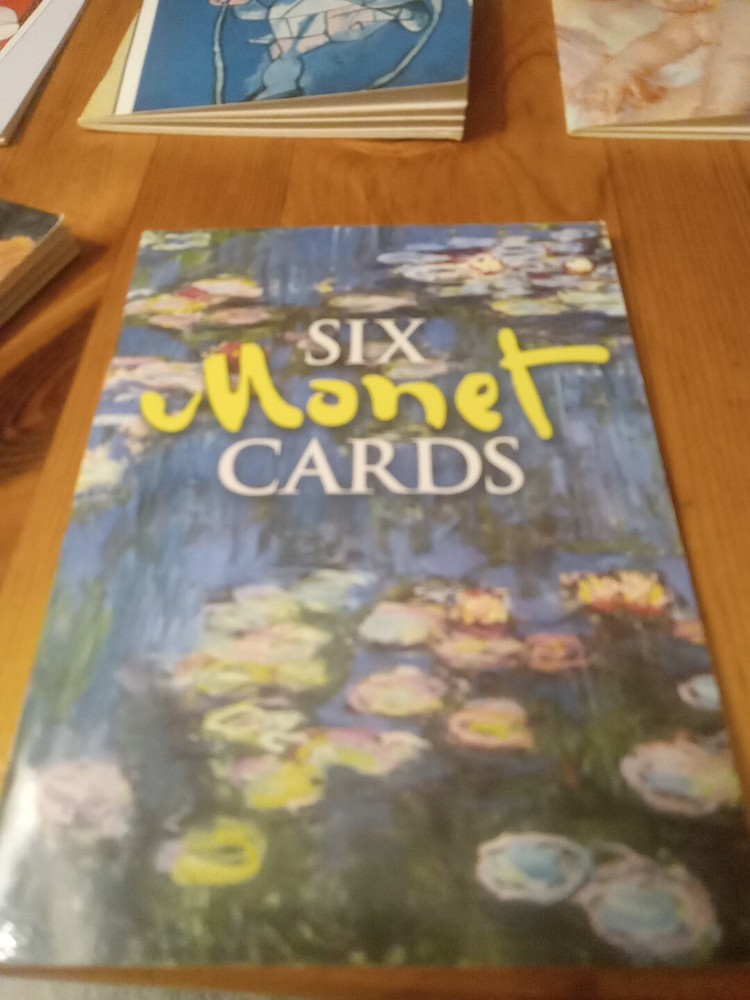 Lot Of 7 Art Postcard Booklets, Monet, Degas, Picasso, Dali,Cassatt..(42 Cards