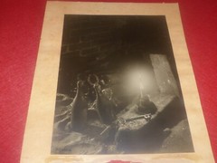 PIERRE JAHAN / CAVE BOUTEILLES CLE BOUGIE ORIGINAL SIGNED ARGENTIC PHOTO Ca 1940