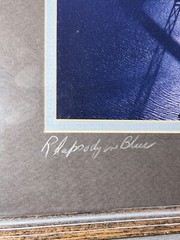 Mark Reuben Signed ‘Rhapsody In Blue’ San Fransisco (11×14) 16 3/8”T 13 3/8”W