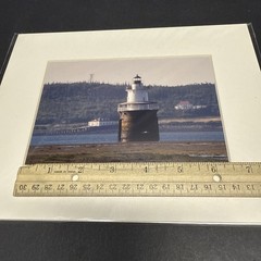 Scott W. Whitney Signed Photograph Lubec Channel Sparkplug Lighthouse Maine
