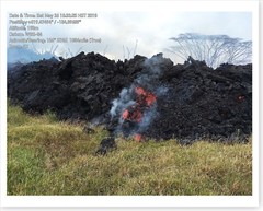 Kilauea Volcano ‘a‘ā Lava Flow Leilani Estates 2018 Silver Halide Photo