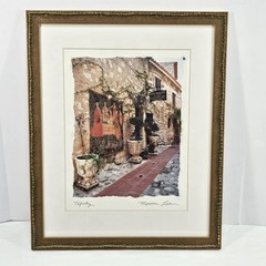 Maureen Love Signed “Tapestry” Framed Art Print 18×22 Vintage Matted Wall Decor