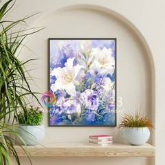 Printable Wall Art Abstract Gold Black Digital Download Home Decor Ai-Flower