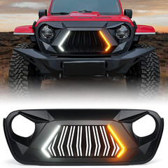 Mad Max Grill Front Grille W/Drl & Turn Signal for 2018+ Wrangler JL JLU JT | 3