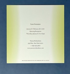 Lynn Geesaman (1938-2020) Art Show Announcement Card 2026 Yancey Richardson NYC