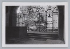 Island of Reichenau Mitterzell Lake Constance – wrought iron gate – old photo