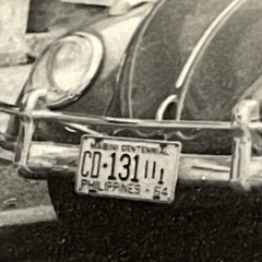 1954 Volkswagon Beetle VW Philippines License Coke Sign Photo Car