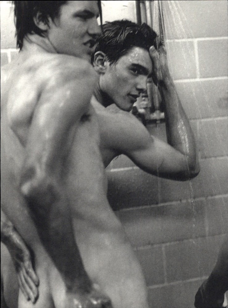 1999 Bruce Weber Nude Male Models in Shower The Chop Suey Club Art Photo Gravure