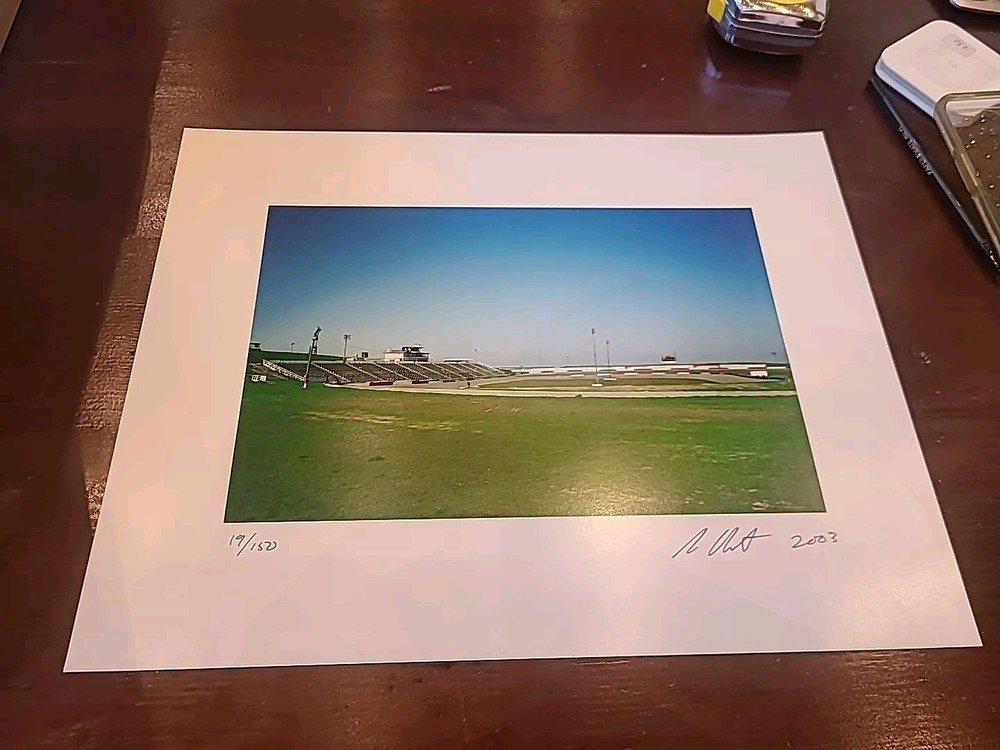 Sam Durant Altamont Raceway Original Photograph Signed Side street Projects 2003