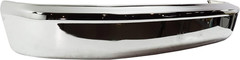 Bumper for Ford F-150 F-250 Bronco 1992-1996 Front Chrome Steel W/O Molding Hole