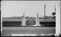 Black And White Negative Photo Glass Plate 9X14 Cm, Bras-Sur-Meuse, Cemetery
