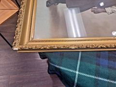 HUGE – Early 20th Century 46″ X 34″ Gilt Frame – Includes 100+ YO Spooky Photo