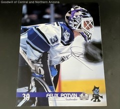 Felix Potvin (Goaltender) Los Angeles Kings Signed Autographed Game Photos