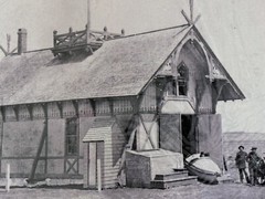 Huge Nantucket Island Life Saving Station Historical Photograph Vintage Repro