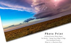 Storm Photography Print | Supercell Thunderstorm Picture | Kansas Wall Art